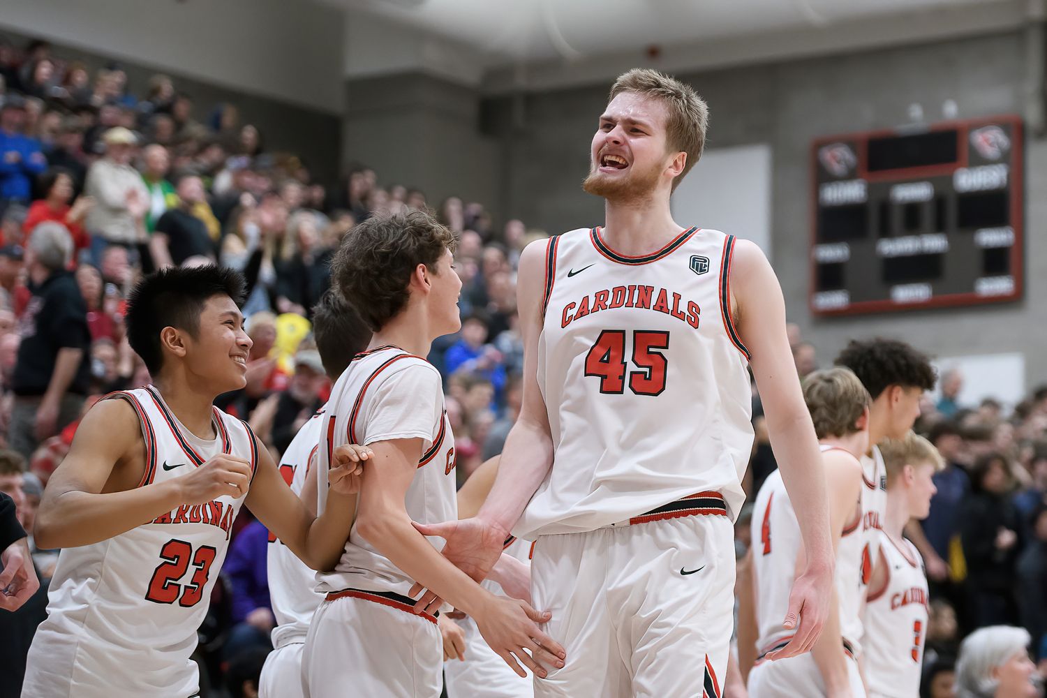 1 Lincoln vs Cleveland boys basketball 6A Oregon second round March 4 2023 Ken Waz 63